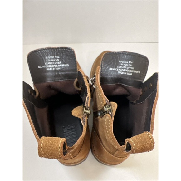 Frye Russell Mens Tan Leather Suede Cap Boots FR41606 Lace‎ Zip Up Sz 9 1/2 NEW main image 11